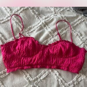 Vibrant Pink Crop Top Zara